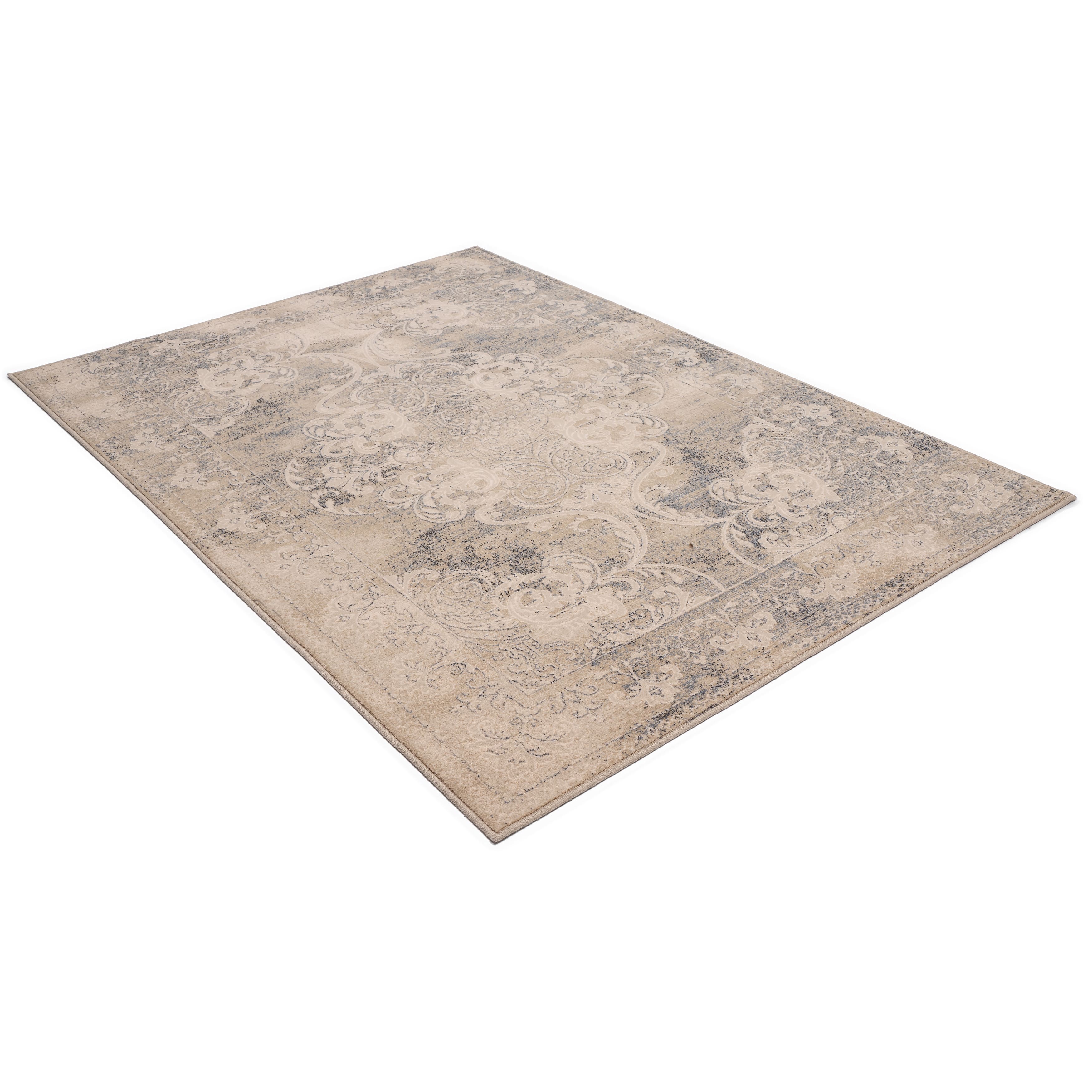 Vintage-style beige oriental Persian rug 120x170 cm