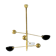 Chandelier Planetario Brass 3 Arms