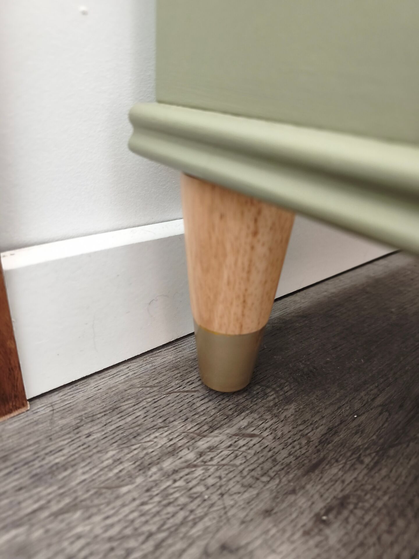 Sage green side table/nightstand