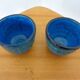 Italian Rimini Blue Ceramic Cachepots by Aldo Londi for Bitossi, 1960s, Set of 2