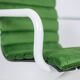 Set of 6 chairs in white lacquered metal and velvet. 1970s.