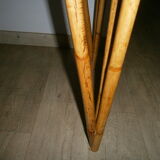 Rattan and wood desk