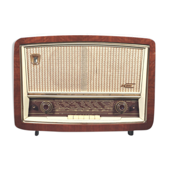 Poste radio vintage bluetooth : philips bf 576 a bi-ampli de 1957