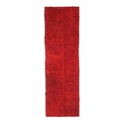 Vintage Turkish Hand-Knotted Wool Cotton Red Kilim Runner Rug 72x256
