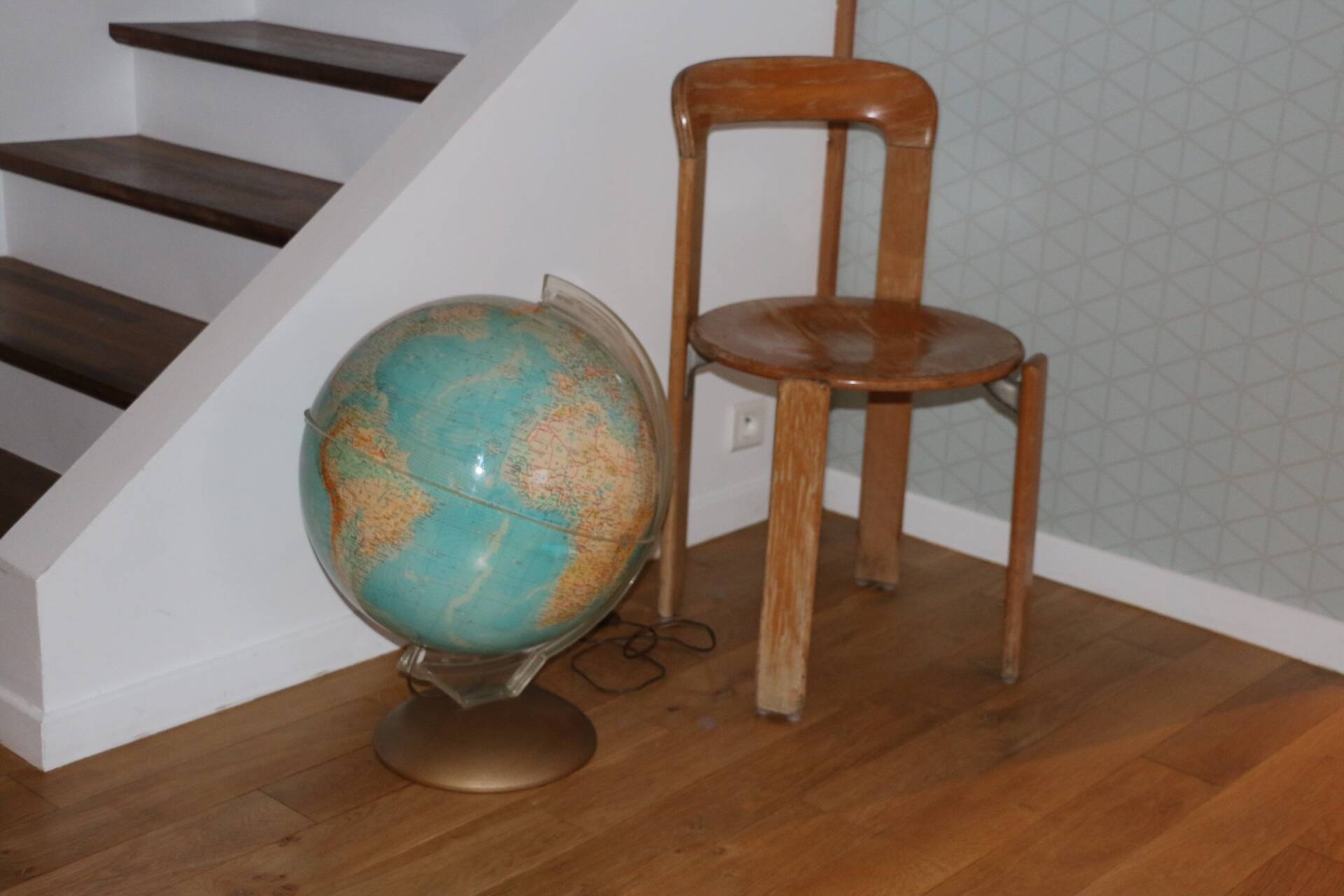 XXL Illuminated Globe Earth 1964