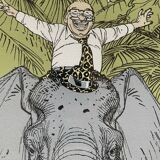 François Boucq (1955) - The Adventures of Jérôme Moucherot - Lithograph