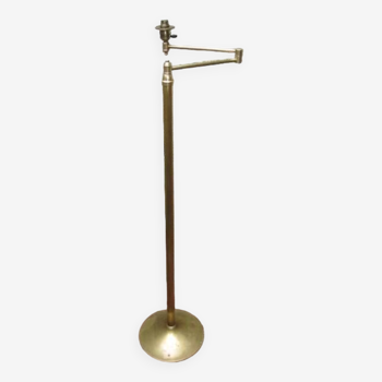 Floor lamp in brass articulated arm adjustable in height 1960s