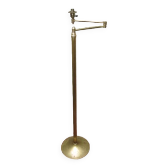 Floor lamp in brass articulated arm adjustable in height 1960s