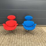 2x Artifort Pierre Paulin Big Tulip 1st edition terug in Nieuwstaat!!