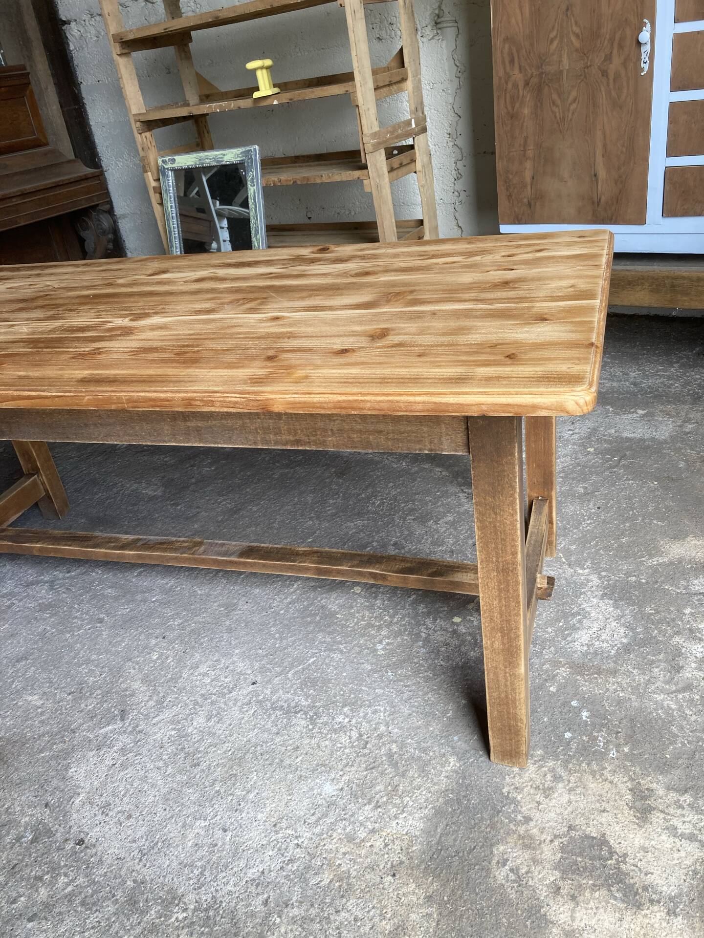 Table de ferme plateau brut 4-6 repas
