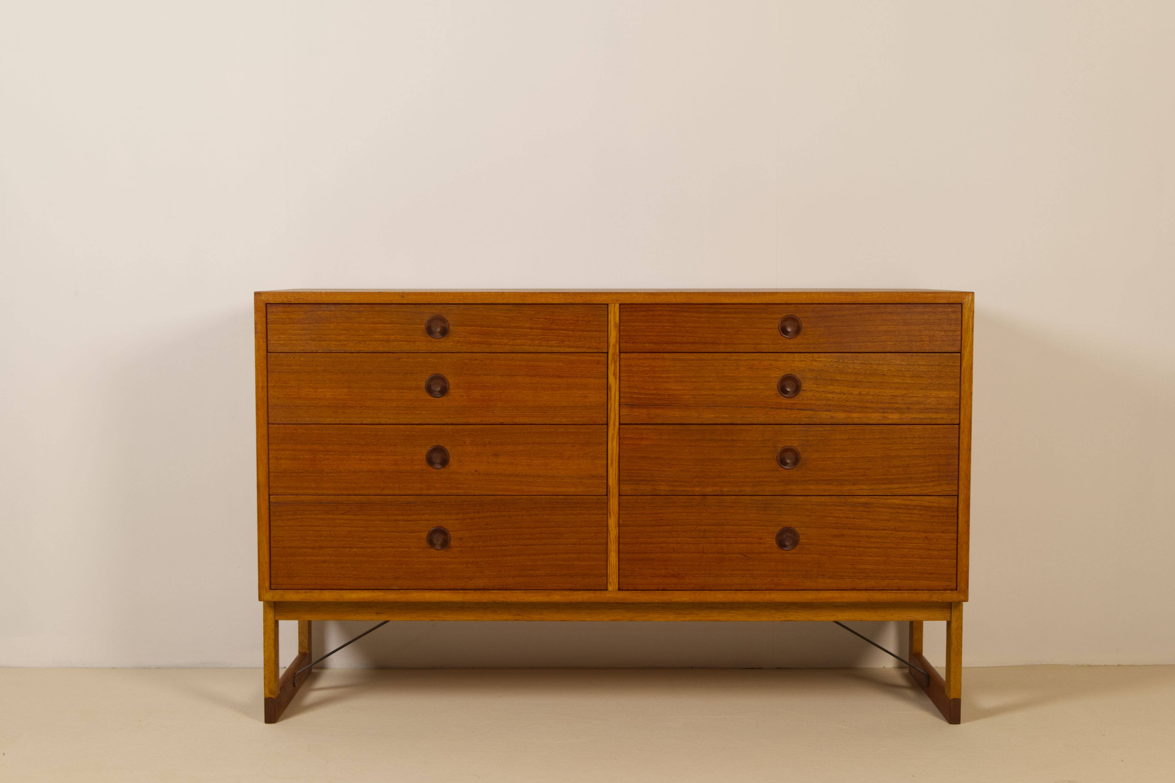 Oak and teak chest of drawers by Børge Mogensen for Karl Andersson & Söner, 1958