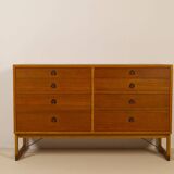 Oak and teak chest of drawers by Børge Mogensen for Karl Andersson & Söner, 1958