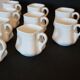 10 old porcelain cream jars