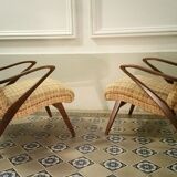 Pair of Chair Zig Zag vintage 50 60 year