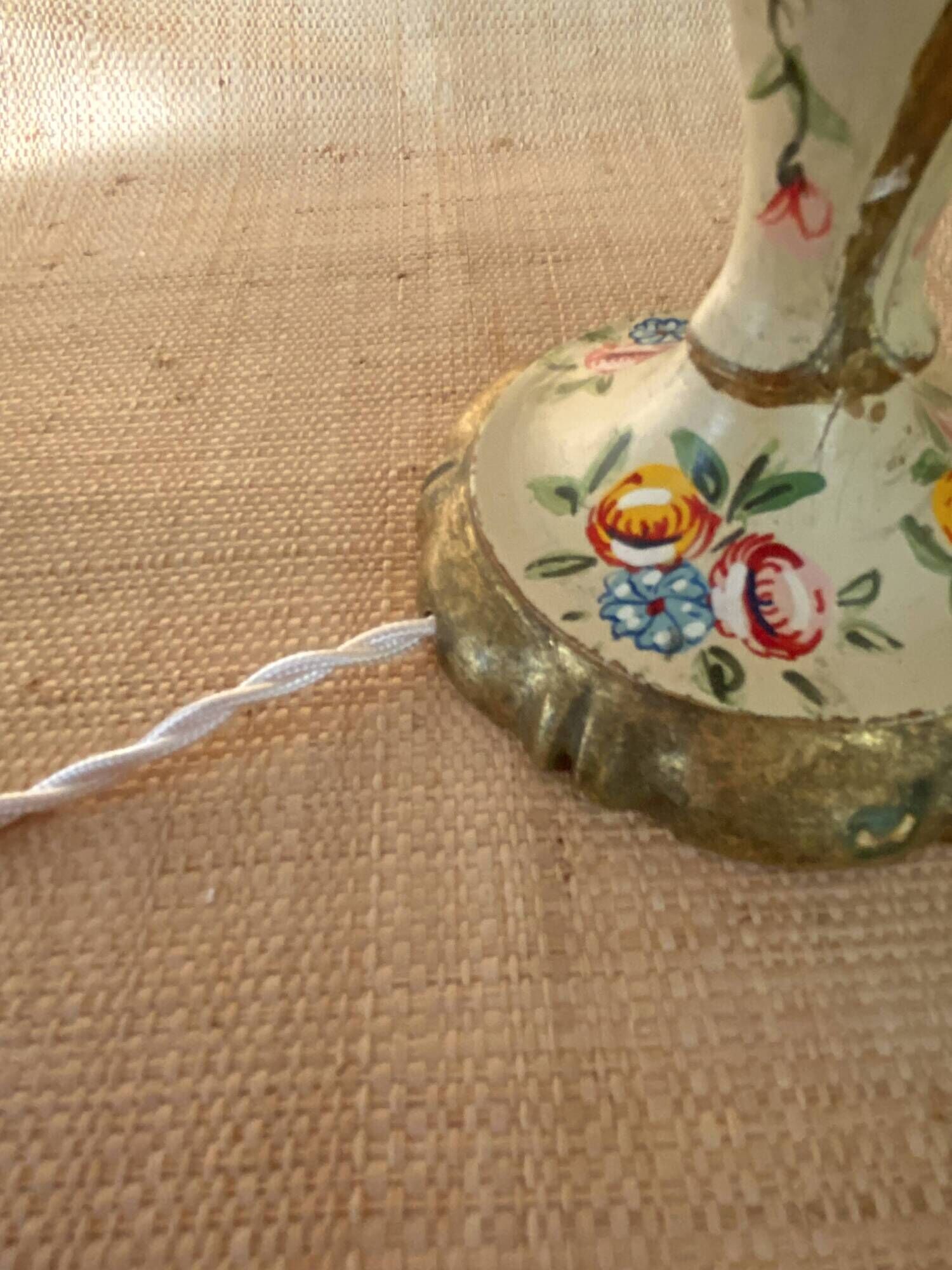 Venetian lamp, 2M fabric cable, cotton shade