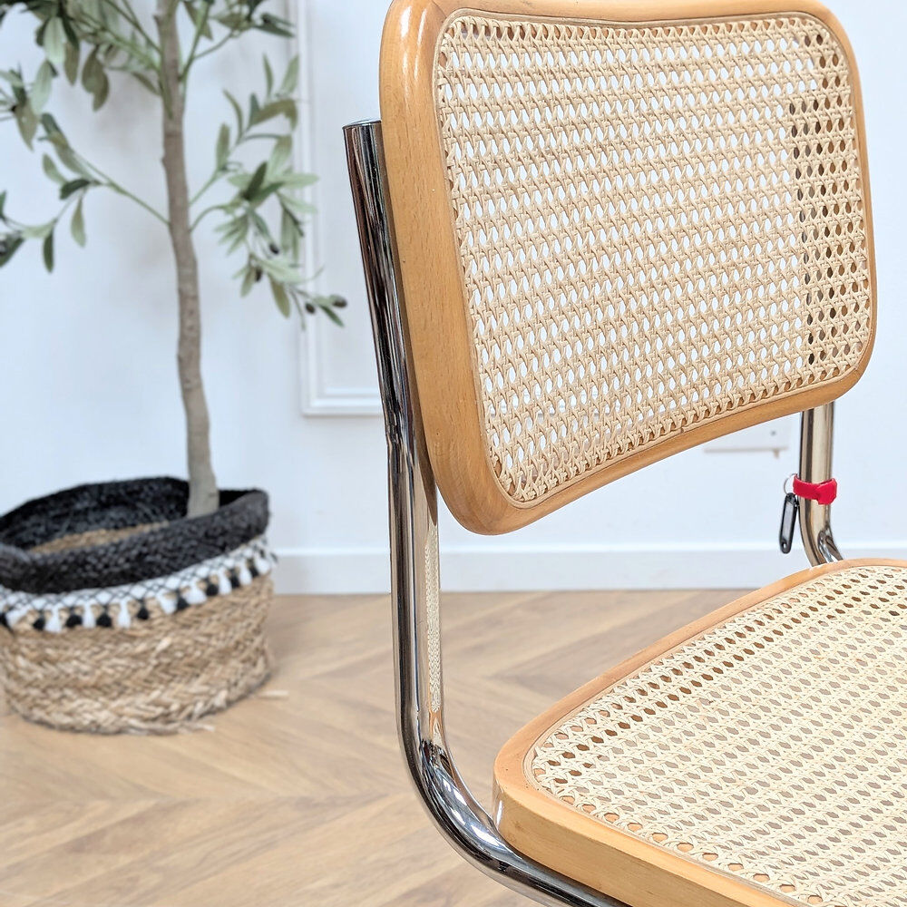 Lot de 4 chaises Cesca B32 par Marcel Breuer