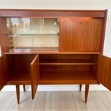 Vintage teak display cabinet / bar cabinet