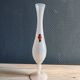 Vintage Italian White Nude Pink Opaline Soliflore Vase