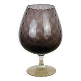 Vase Empoli italien verre violet 30 cm
