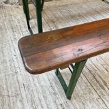 Guinguette table and its 2 benches