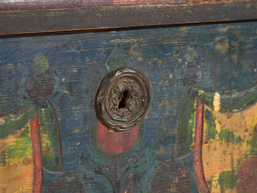 Old hand-painted mallet – Central Europe (circa 1850)