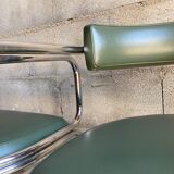 Vintage tubular armchairs