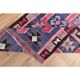 1970s Vintage Turkish Oushak Handmade Wool Cotton Pink Runner Rug 99x331