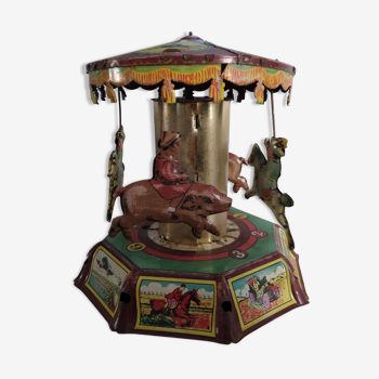 Old children's merry-go-round