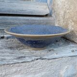 Blue stoneware ceramic bowl by an artist