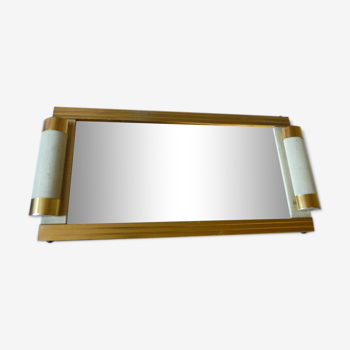 Plateau miroir art déco