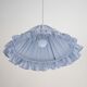 Conical suspension with fine stripes and Emilia "marina" shade.