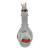 Vintage French Antique Liquor Decanter Bottle 4 Compartments Moulded Glass