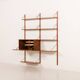 Poul Cadovius wall unit with a bureau and a desk shelf for Cado, 1960s