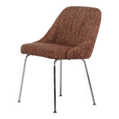 Chaise de table en tweed par Le Mobilier International, 1960