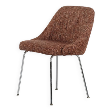 Chaise de table en tweed par Le Mobilier International, 1960