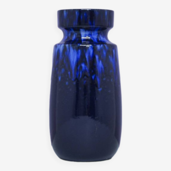 vintage blue shiny West Germany vase Scheurich