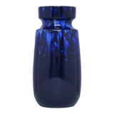 vintage blue shiny West Germany vase Scheurich