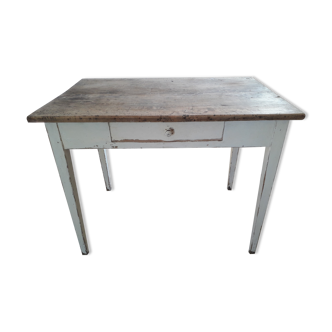 Farm table with a drawer