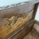 Antique Chinese Carved Export Chest – Dragon, Phoenix & Landscape Deco
