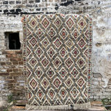 Ecru wool moroccan rug 160x118cm