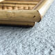 Vintage mirror in natural bamboo Riviera style (1983)
