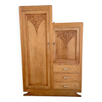 Asymmetrical art deco wardrobe