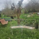 Antique Banquette Fer Forgé XIXeme / XXeme