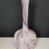Set of two Murano marmorean glass vases
