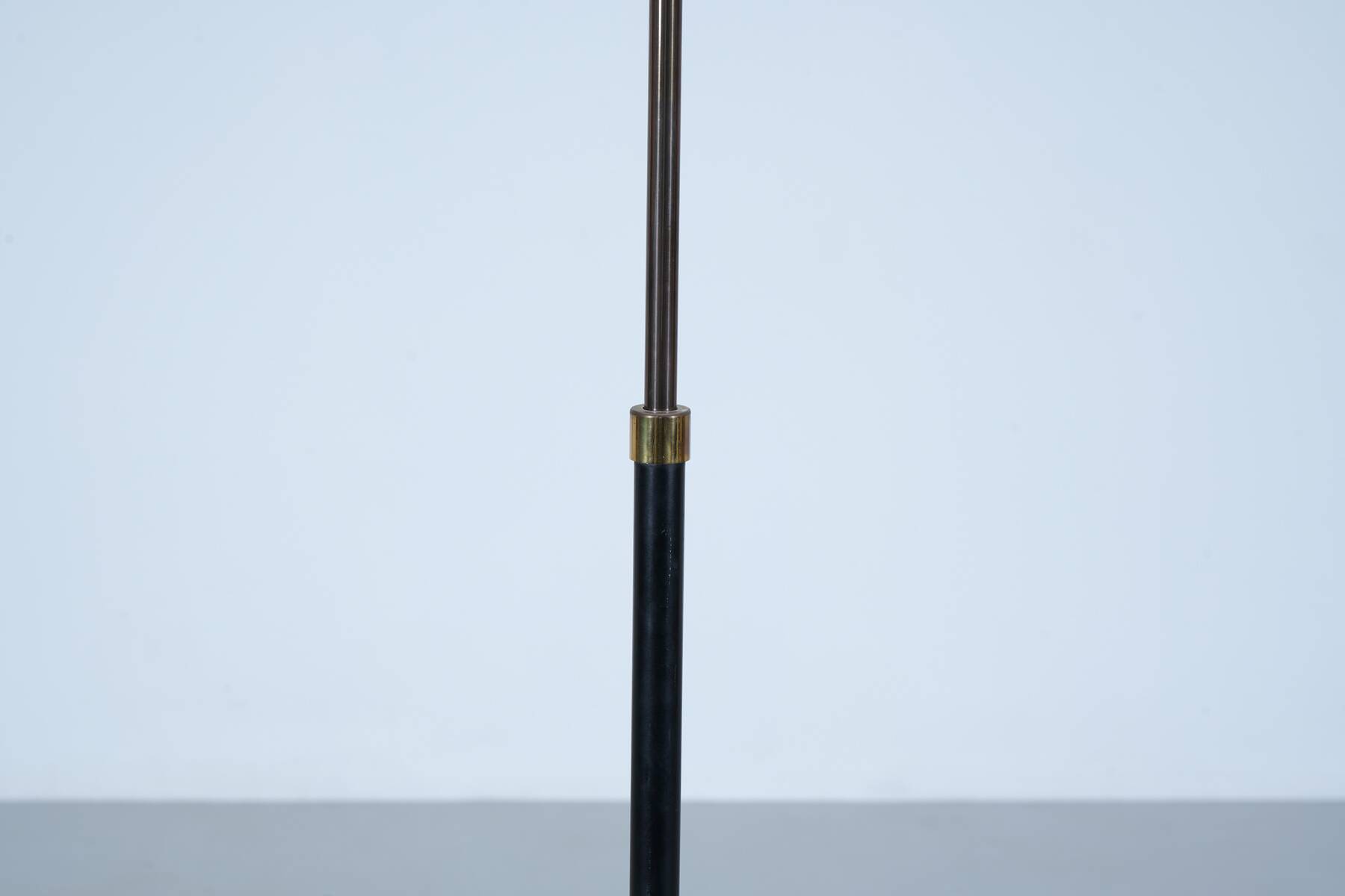 Lampadaire téléscopioque marbre et laiton circa 1980