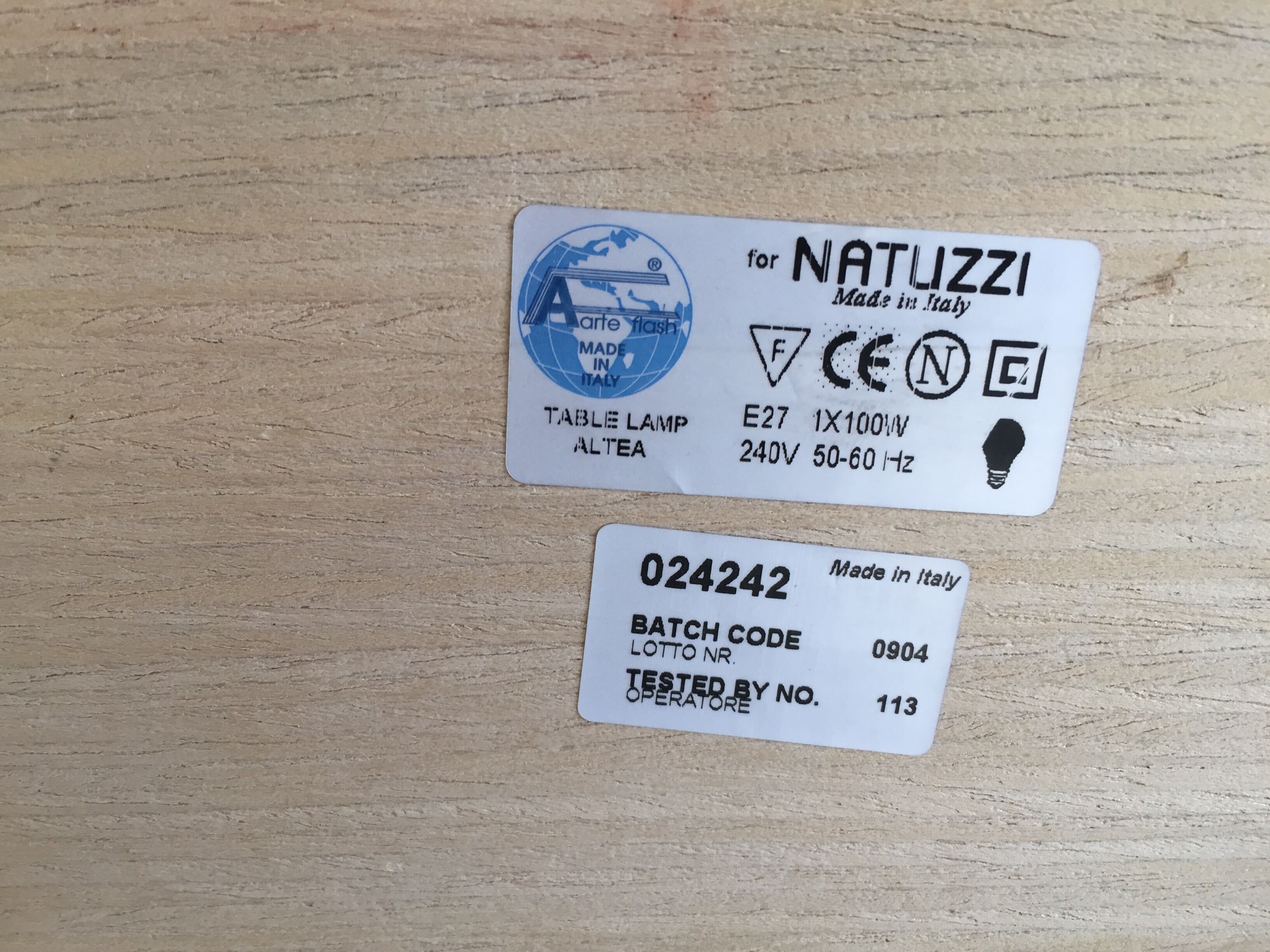 Table Lamp mod. Altéa/Exotic Wood&Brushed Alu/Design by Natuzzi Italy c1990