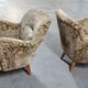 Pair of armchairs flower 50s