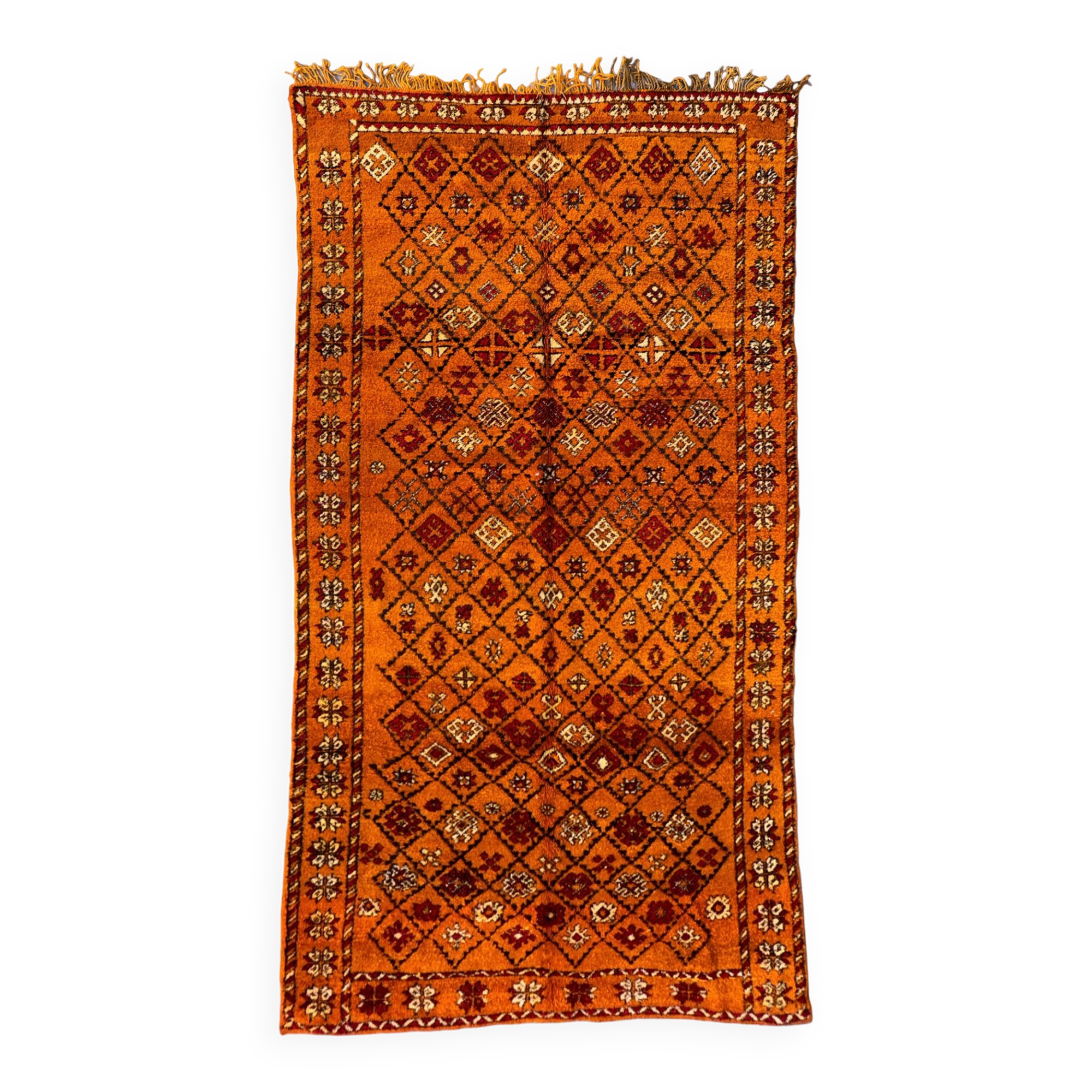 Moroccan rug Zayan orange - 288 x 153 cm