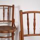 Anciennes chaises Thonet avec assise gravée (c.1920). Ensemble de 2 pièces