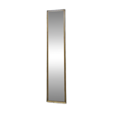 Miroir ancien 228cm/47cm d’entre-deux époque début 20ème, glace biseautée et piquée, parqueté.